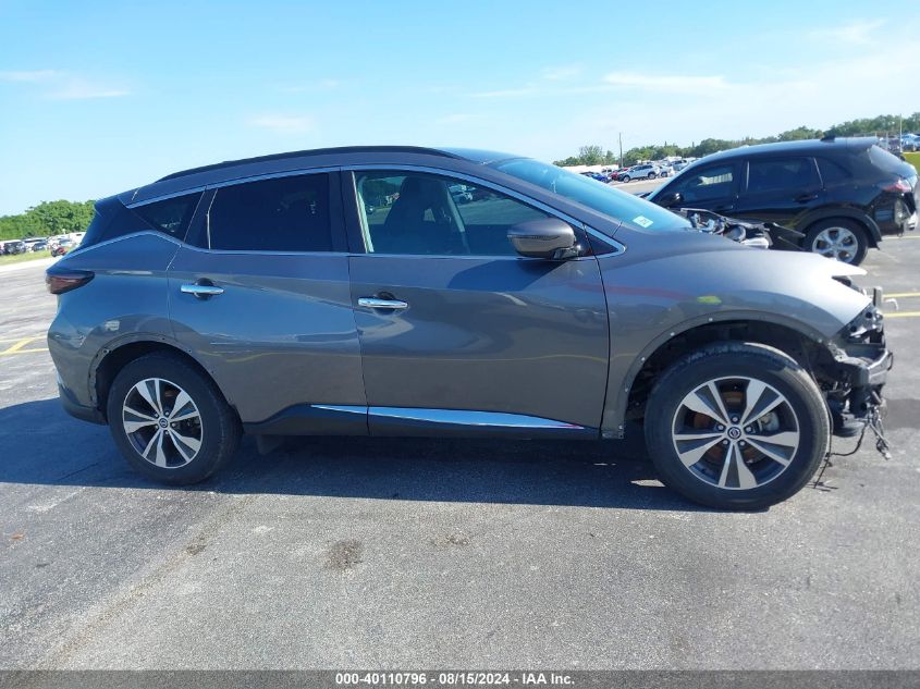 2021 Nissan Murano Sv Fwd VIN: 5N1AZ2BJ0MC105567 Lot: 40110796