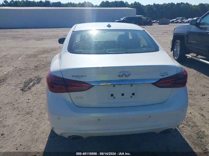 2022 Infiniti Q50 Luxe Awd VIN: JN1EV7BR1NM341762 Lot: 40110856