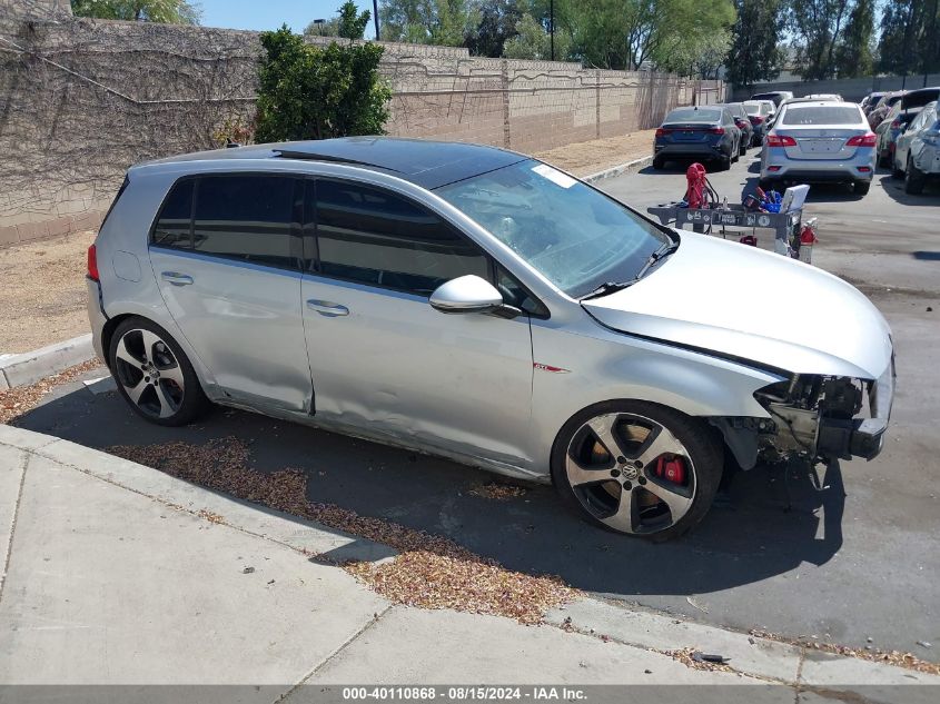 2017 Volkswagen Golf Gti Autobahn 4-Door/S 4-Door/Se 4-Door/Sport 4-Door VIN: 3VW447AU6HM016340 Lot: 40110868