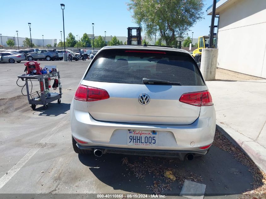 2017 Volkswagen Golf Gti Autobahn 4-Door/S 4-Door/Se 4-Door/Sport 4-Door VIN: 3VW447AU6HM016340 Lot: 40110868