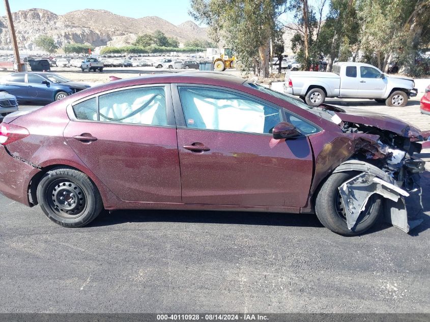 2017 Kia Forte Lx VIN: 3KPFK4A76HE106513 Lot: 40110928