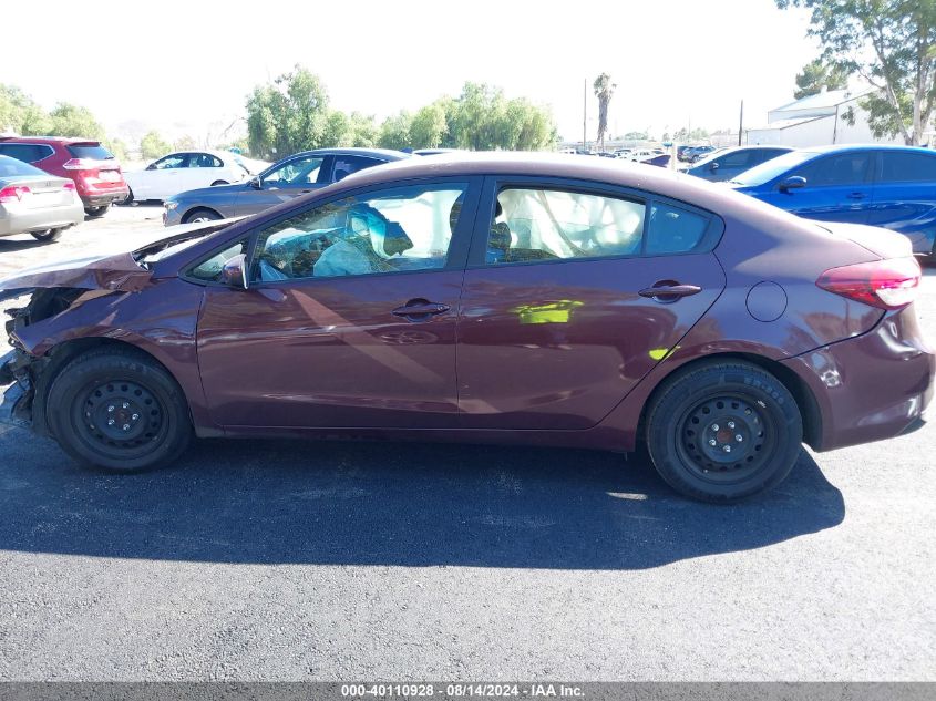 2017 Kia Forte Lx VIN: 3KPFK4A76HE106513 Lot: 40110928