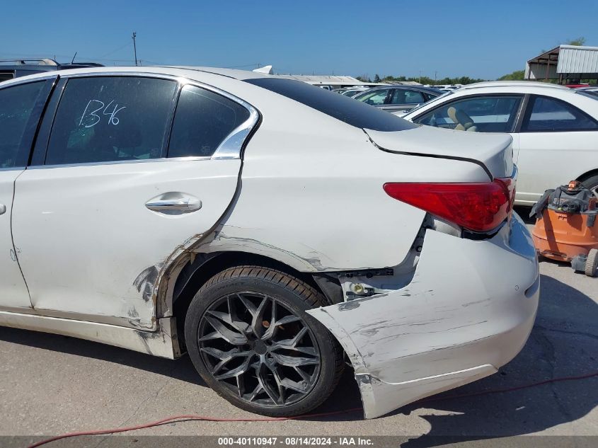 2014 Infiniti Q50 Premium VIN: JN1BV7AR7EM704991 Lot: 40110947