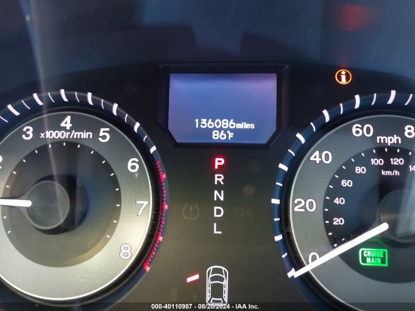 2012 Honda Odyssey Touring/Touring Elite VIN: 5FNRL5H93CB089891 Lot: 40110987