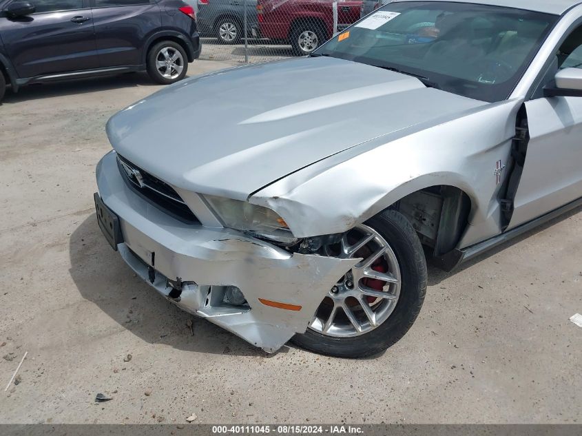 2012 Ford Mustang V6 Premium VIN: 1ZVBP8AM5C5218170 Lot: 40111045