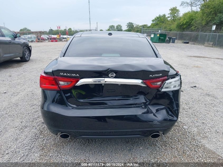 2018 Nissan Maxima 3.5 Platinum VIN: 1N4AA6AP0JC399448 Lot: 40111179