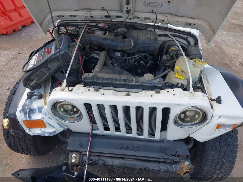 2001 Jeep Wrangler Se VIN: 1J4FA29P41P345084 Lot: 40111198