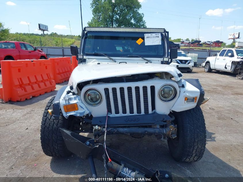 2001 Jeep Wrangler Se VIN: 1J4FA29P41P345084 Lot: 40111198