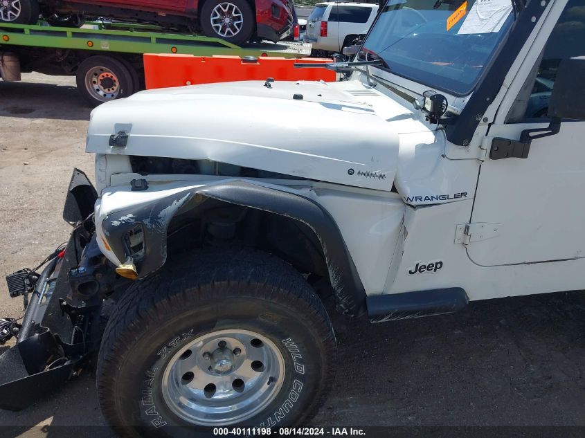 2001 Jeep Wrangler Se VIN: 1J4FA29P41P345084 Lot: 40111198