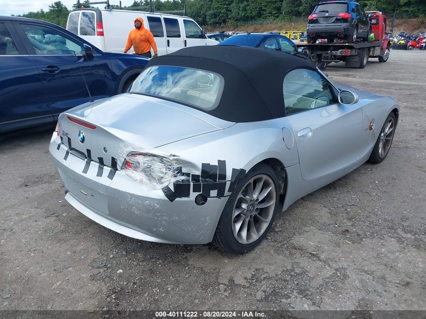 2004 BMW Z4 2.5I VIN: 4USBT33524LS52985 Lot: 40111222