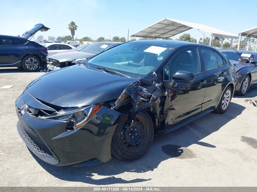 VIN 5YFEPMAE7MP222842 2021 TOYOTA COROLLA LE
