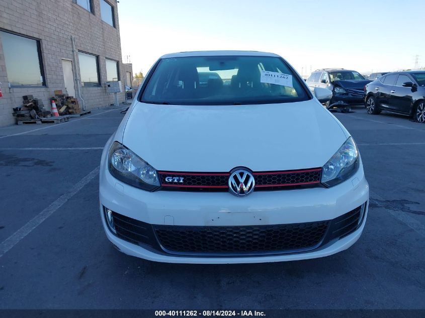 2013 Volkswagen Gti 4-Door VIN: WVWGD7AJ7DW060489 Lot: 40111262