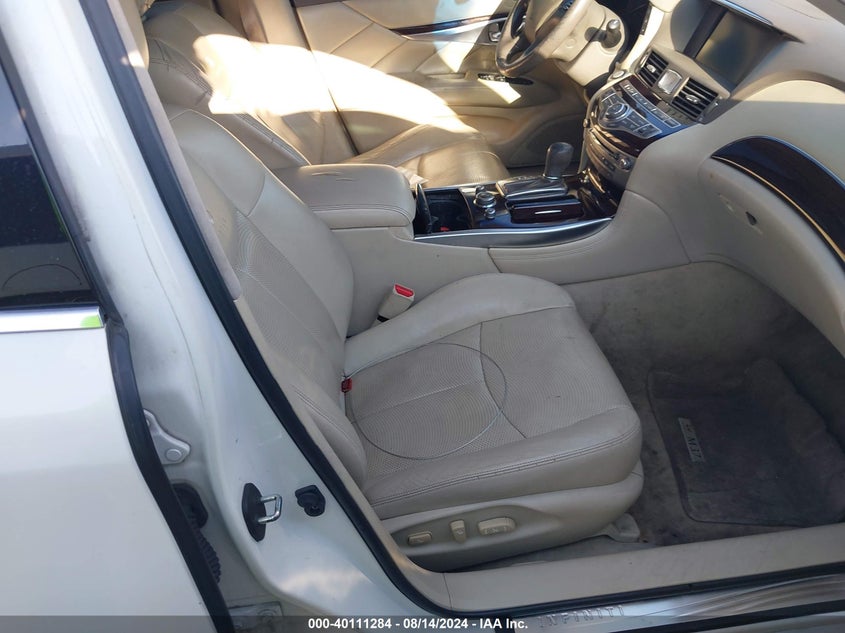 2012 Infiniti M37X X VIN: JN1BY1AR9CM393775 Lot: 40111284