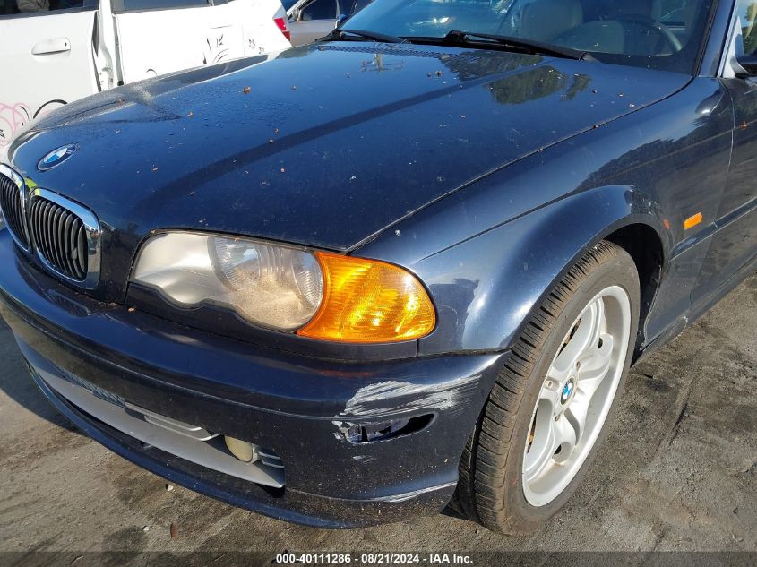 2001 BMW 330 Ci VIN: WBABS53411EV85283 Lot: 40111286