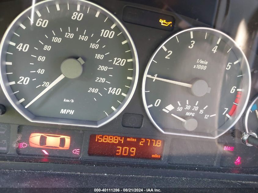 2001 BMW 330 Ci VIN: WBABS53411EV85283 Lot: 40111286