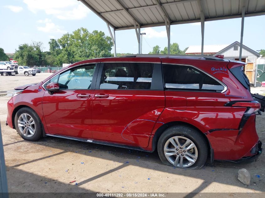 2023 Toyota Sienna Limited VIN: 5TDZSKFCXPS087914 Lot: 40111292