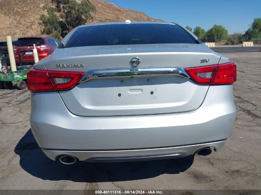 2018 Nissan Maxima 3.5S/Sv/Sl/Sr/Plat VIN: 1N4AA6AP7JC367516 Lot: 40111316