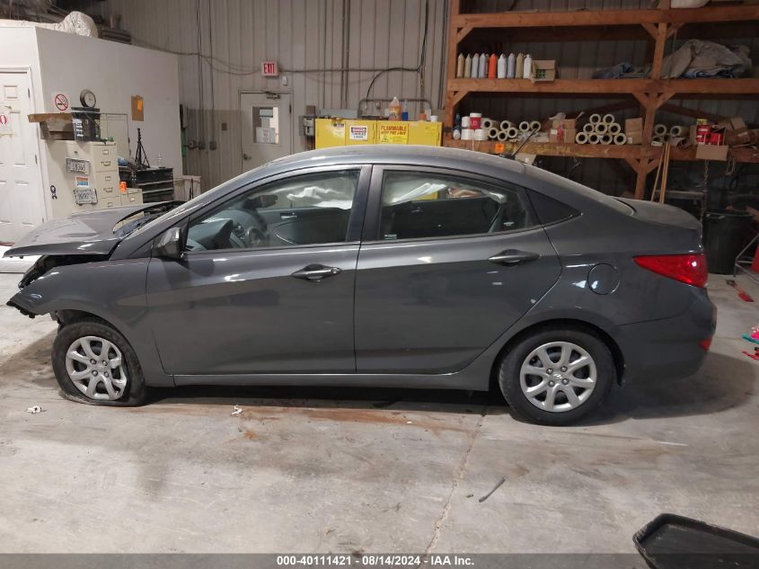 2013 Hyundai Accent Gls VIN: KMHCT4AE7DU417163 Lot: 40111421