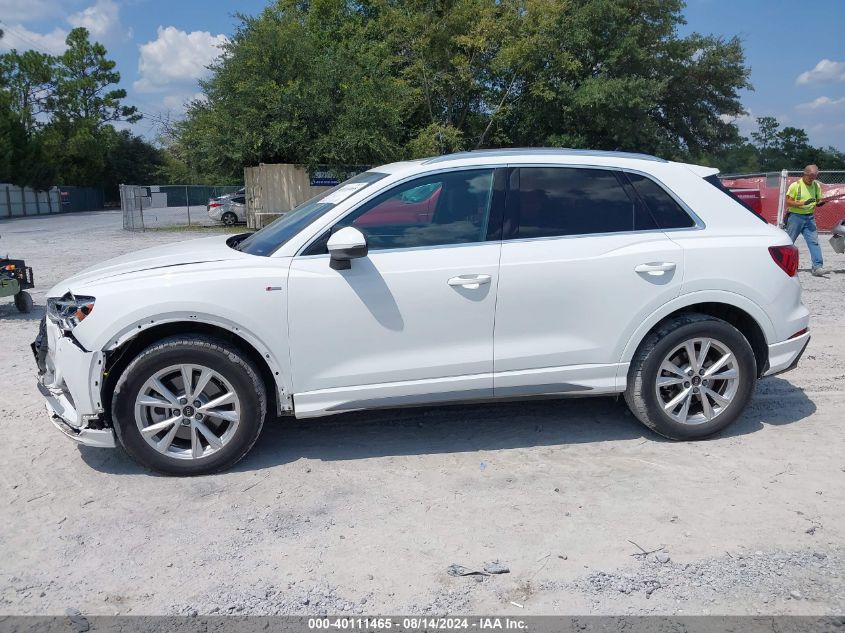 2023 Audi Q3 Premium 45 Tfsi S Line Quattro Tiptronic VIN: WA1DECF3XP1112177 Lot: 40111465