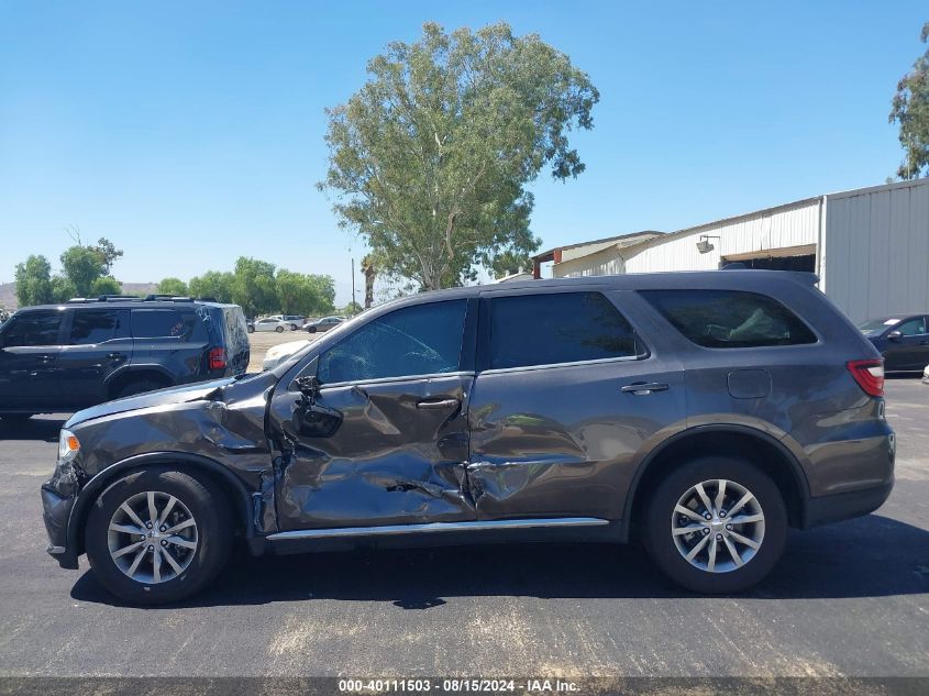 2018 Dodge Durango Sxt Rwd VIN: 1C4RDHAG1JC254449 Lot: 40111503