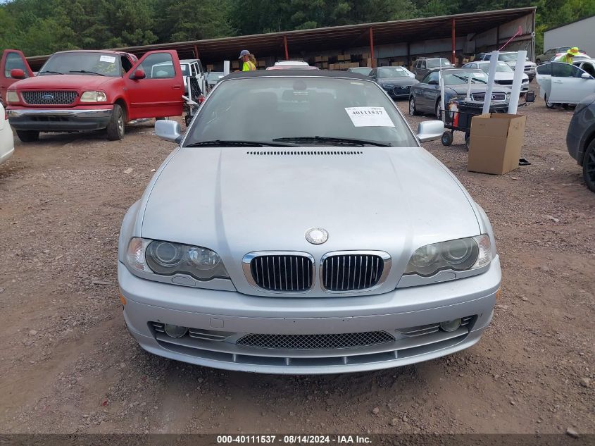 2002 BMW 330Ci VIN: WBABS53492JU93833 Lot: 40111537