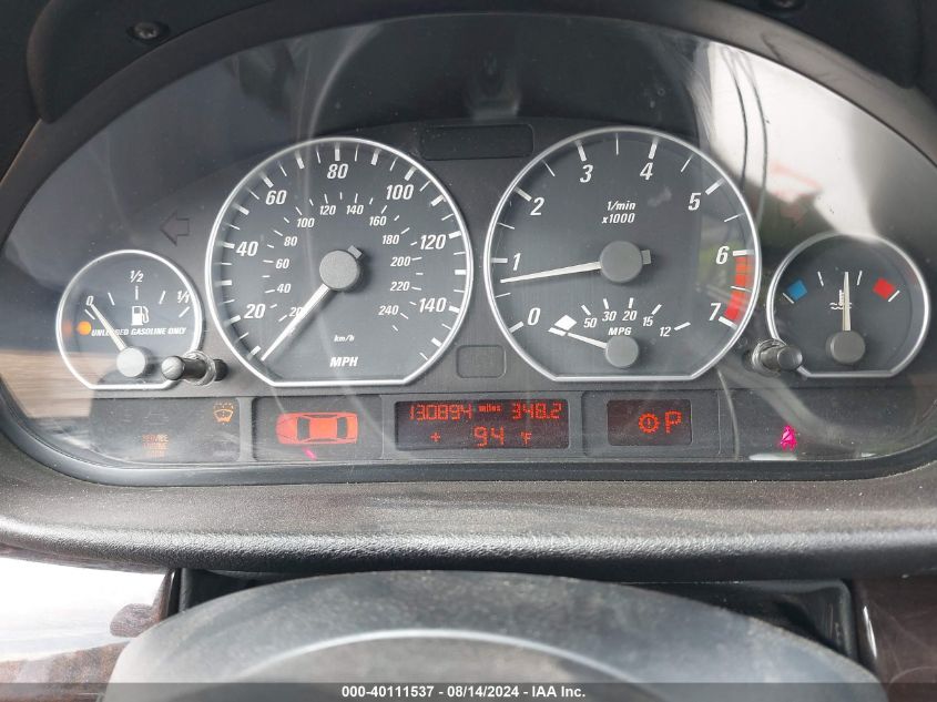 2002 BMW 330Ci VIN: WBABS53492JU93833 Lot: 40111537