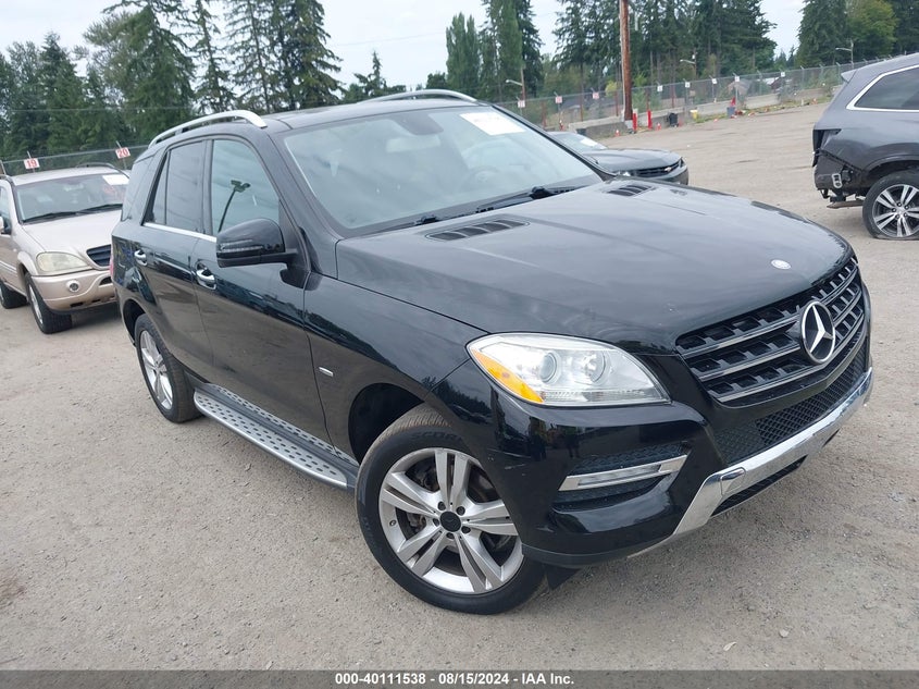 2012 Mercedes-Benz Ml 350 4Matic VIN: 4JGDA5HB5CA033457 Lot: 40111538