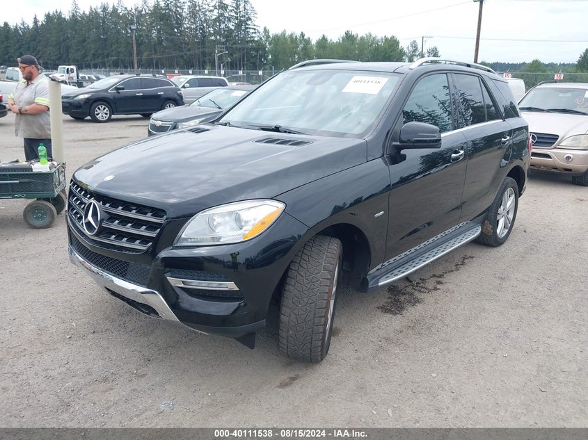 2012 Mercedes-Benz Ml 350 4Matic VIN: 4JGDA5HB5CA033457 Lot: 40111538