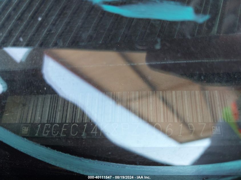 1993 Chevrolet Gmt-400 C1500 VIN: 1GCEC14K8PZ106197 Lot: 40111547