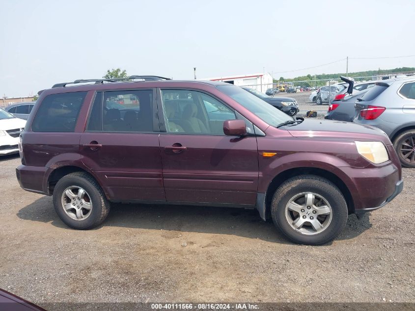 2007 Honda Pilot Ex VIN: 2HKYF184X7H538152 Lot: 40111566