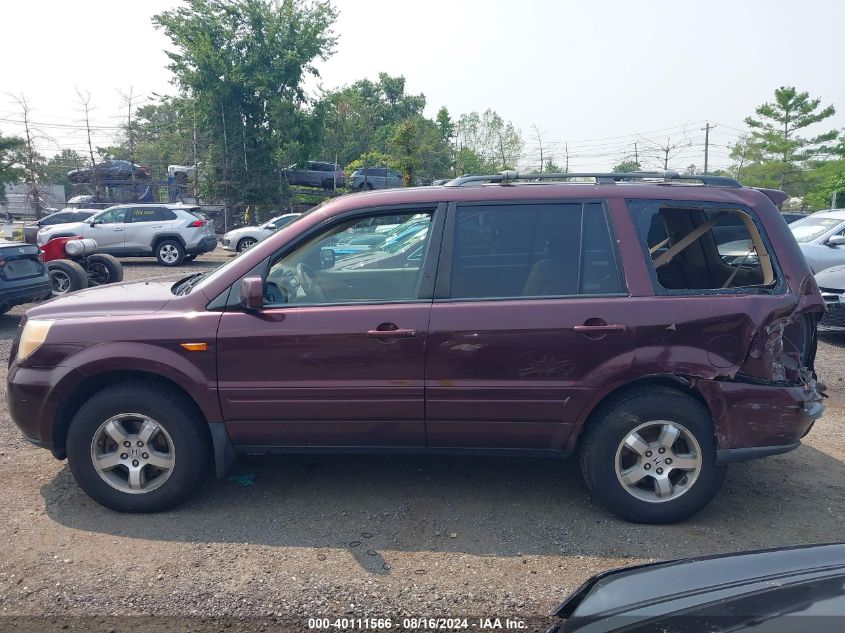 2007 Honda Pilot Ex VIN: 2HKYF184X7H538152 Lot: 40111566