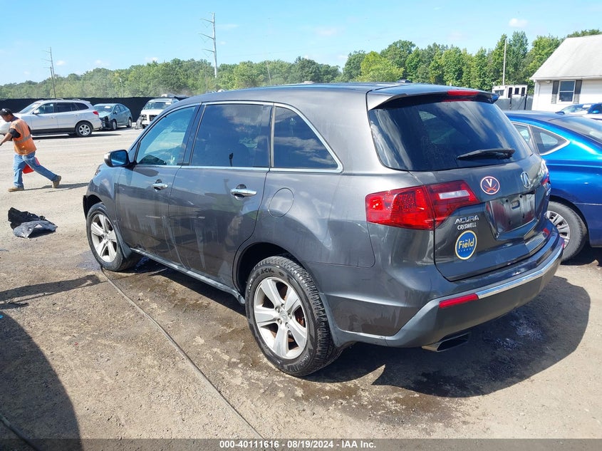 2011 ACURA MDX VIN: 2HNYD2H23BH509212