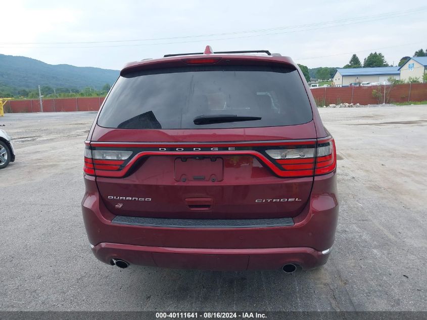 2018 Dodge Durango Citadel Awd VIN: 1C4RDJEG2JC315647 Lot: 40111641