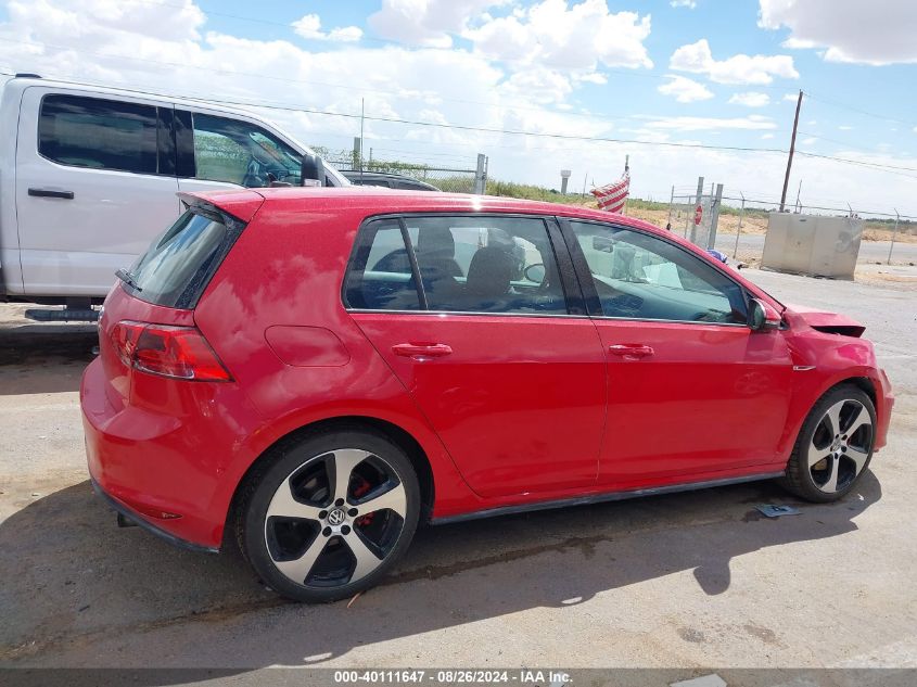 2017 Volkswagen Golf Gti Autobahn 4-Door/S 4-Door/Se 4-Door/Sport 4-Door VIN: 3VW5T7AU6HM055131 Lot: 40111647