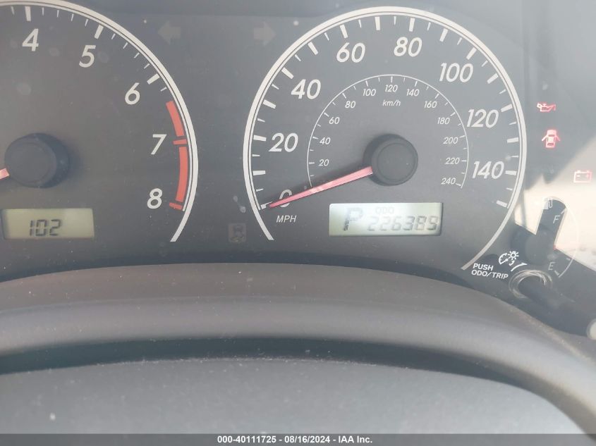 2009 Toyota Corolla VIN: 2T1BU40EX9C005189 Lot: 40111725