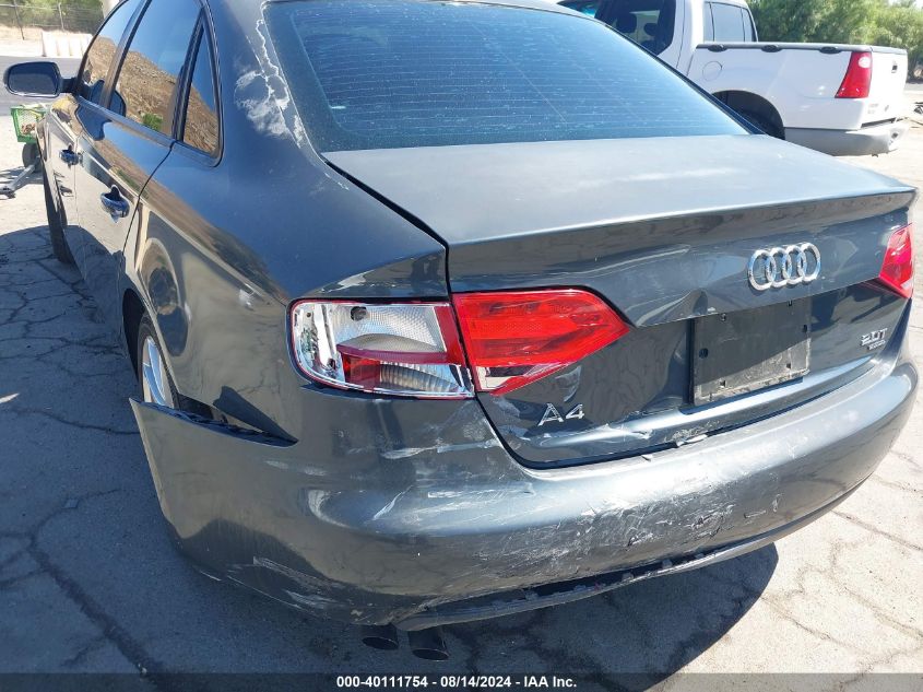 2011 Audi A4 2.0T Premium VIN: WAUBFAFL7BN012633 Lot: 40111754