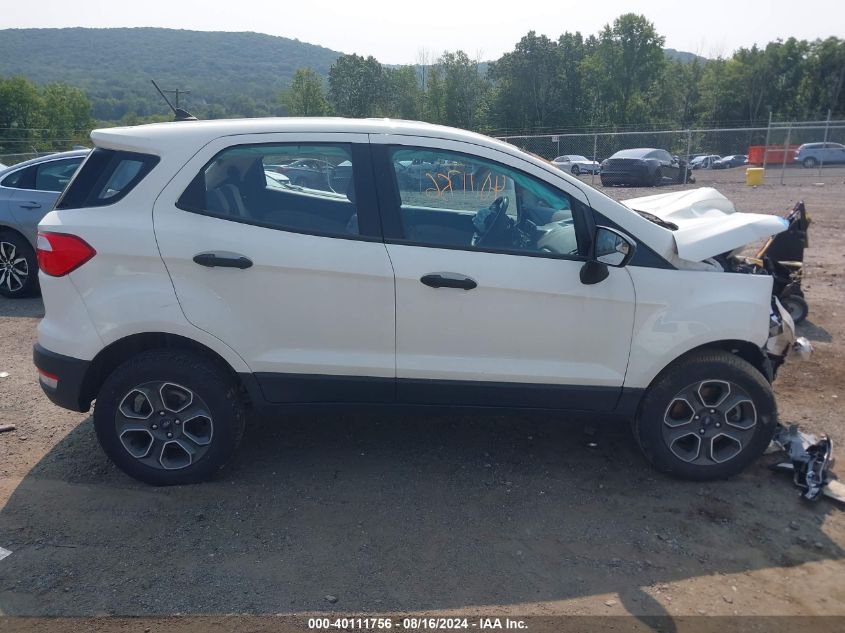 2021 Ford Ecosport S VIN: MAJ6S3FL6MC406785 Lot: 40111756