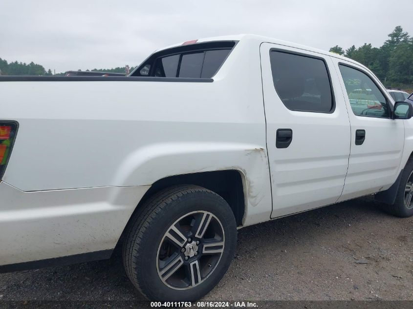 2012 Honda Ridgeline Sport VIN: 5FPYK1F79CB456602 Lot: 40111763