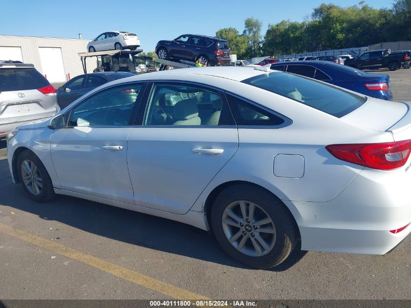 2016 Hyundai Sonata Se VIN: 5NPE24AF5GH267271 Lot: 40111800