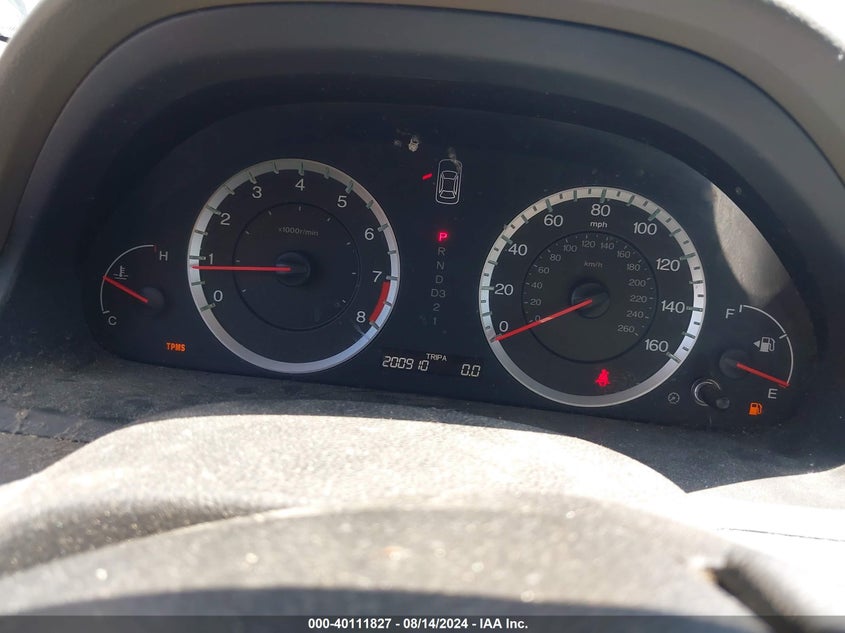 2009 Honda Accord 2.4 Ex-L VIN: 1HGCP268X9A073550 Lot: 40111827