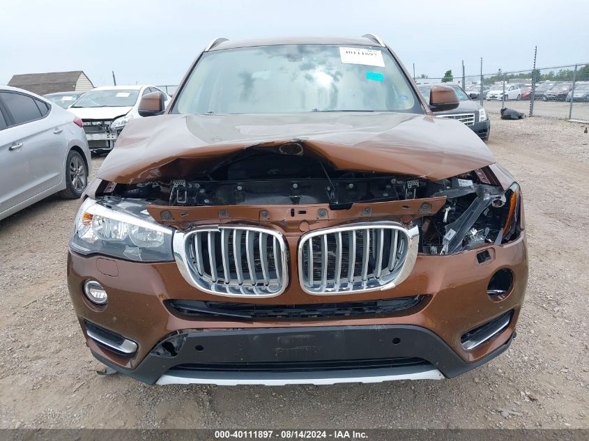 2017 BMW X3 xDrive28I VIN: 5UXWX9C53H0T02071 Lot: 40111897