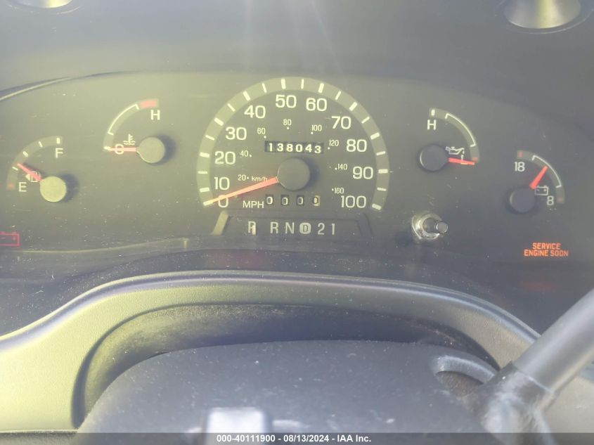 2001 Ford E-250 Commercial/Recreational VIN: 1FTNS24211HA79849 Lot: 40111900