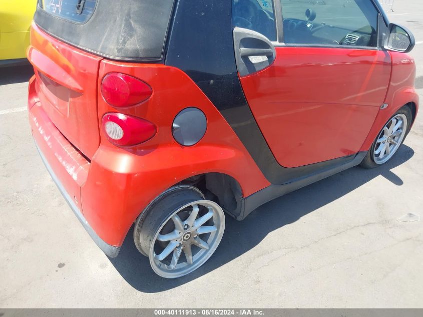 2008 Smart Fortwo Passion VIN: WMEEK31X68K103406 Lot: 40111913