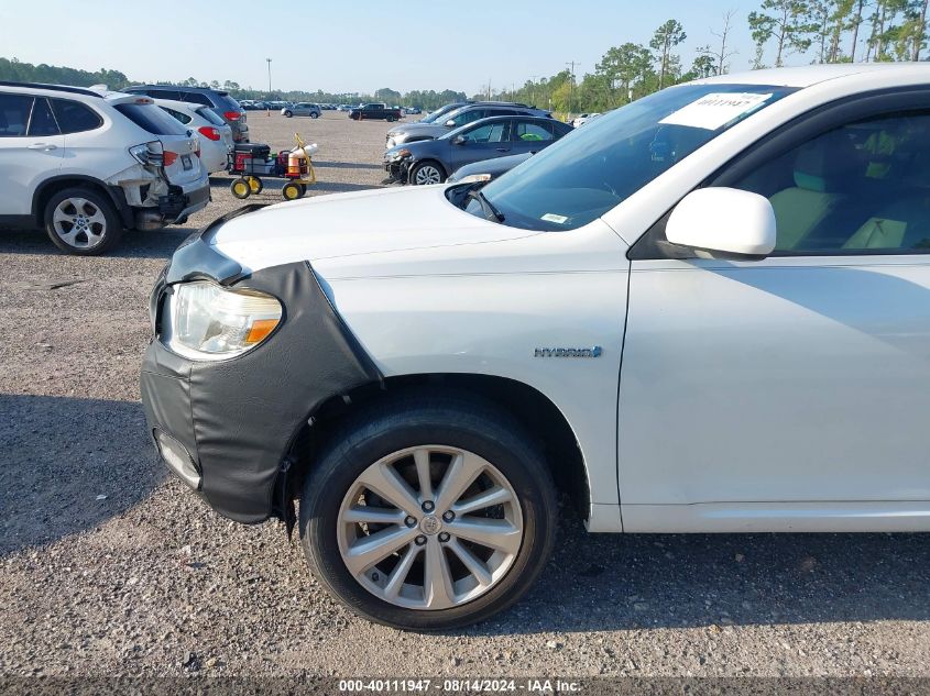 2008 Toyota Highlander Hybrid Limited VIN: JTEEW44A082015558 Lot: 40111947