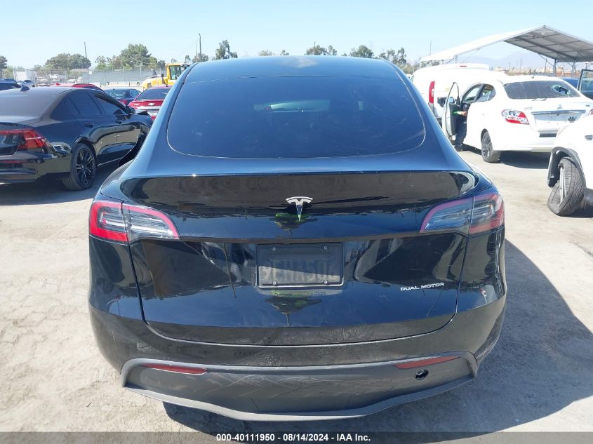 2023 Tesla Model Y Awd/Long Range Dual Motor All-Wheel Drive VIN: 7SAYGDEEXPA034131 Lot: 40111950