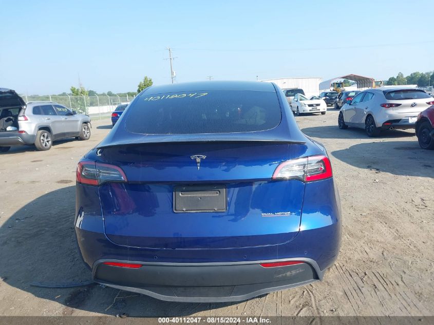 2020 Tesla Model Y Long Range Dual Motor All-Wheel Drive/Performance Dual Motor All-Wheel Drive VIN: 5YJYGDEF9LF034866 Lot: 40112047