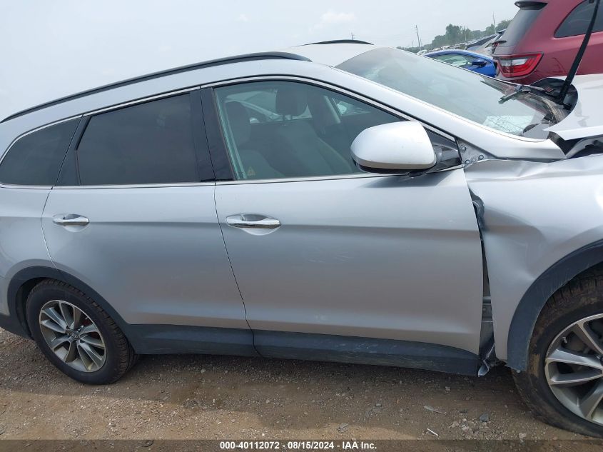 2017 Hyundai Santa Fe Se VIN: KM8SMDHF4HU230475 Lot: 40112072