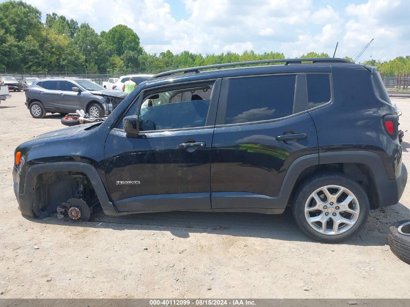 2018 Jeep Renegade Latitude Fwd VIN: ZACCJABB3JPJ43256 Lot: 40112099