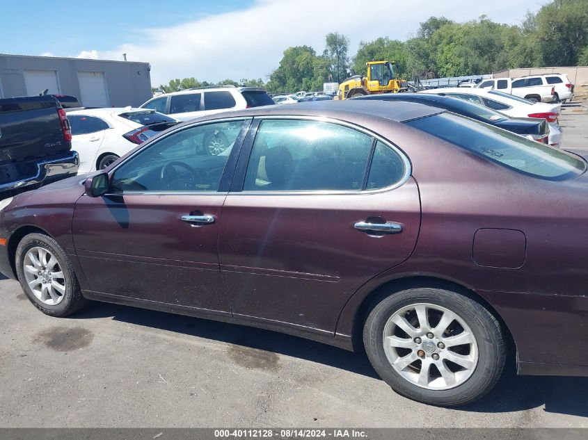 2002 Lexus Es 300 VIN: JTHBF30G120056701 Lot: 40112128