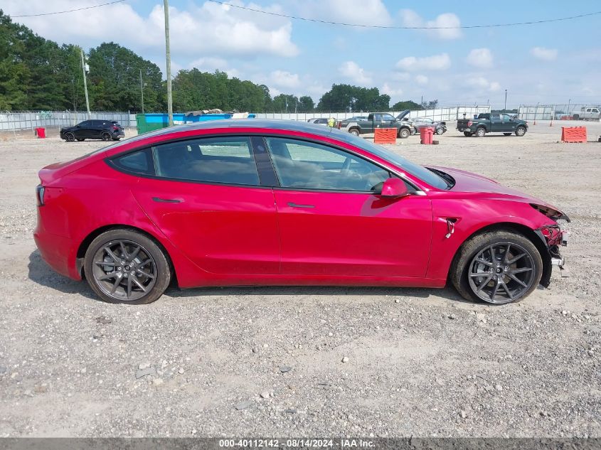 2022 Tesla Model 3 Long Range Dual Motor All-Wheel Drive VIN: 5YJ3E1EB8NF271329 Lot: 40112142